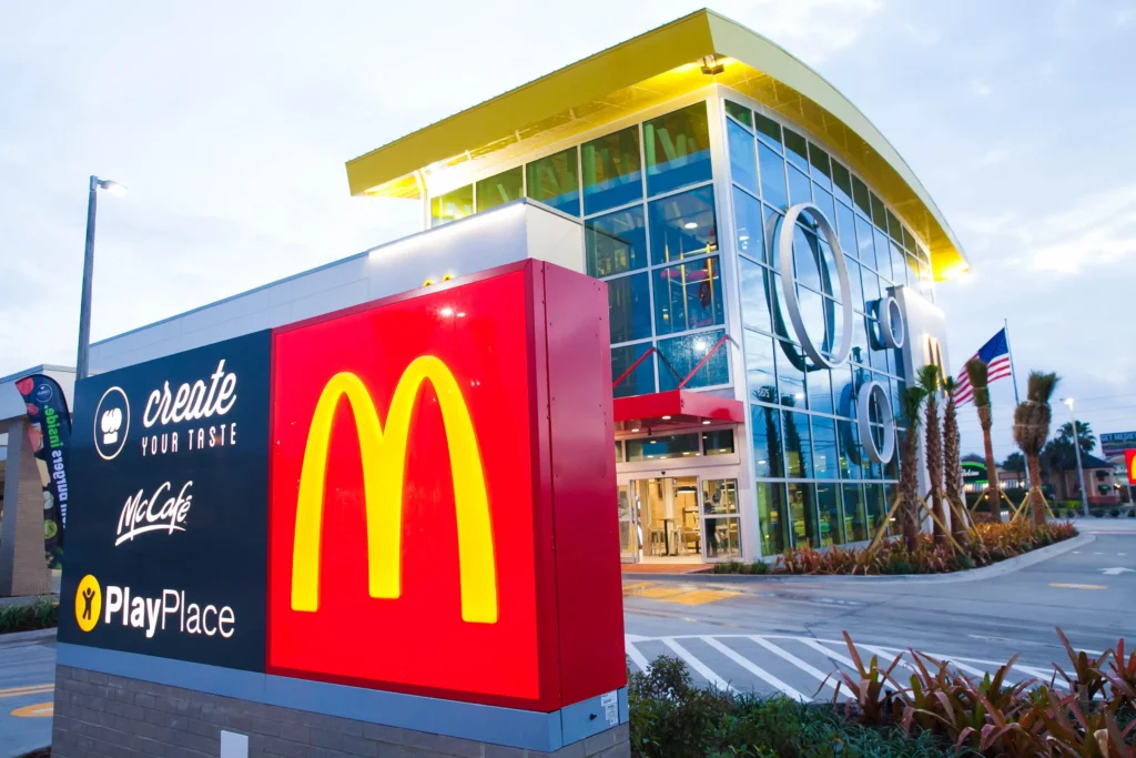 The image shows McDonald's In Orlando, FL, In 2024. where you will find McDonald's Menu With Price In Orlando, FL In 2024