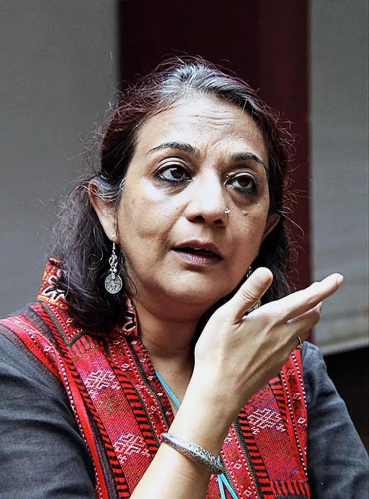 The image is of Anuradha Bhasin the top journalists from Jammu and Kashmir 